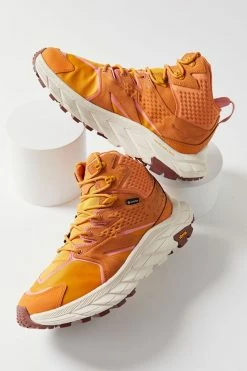 Outlet ???? HOKA ONE ONE® ???? Women's HOKA ONE ONE® Anacapa Mid GTX Boot Desert Sun + Golden Yellow ????