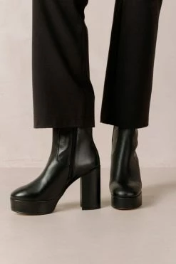 Buy ✨ Women's ALOHAS Thunder Leather Platform Boot Black ????