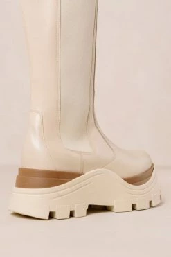 Cheapest ???? Women's ALOHAS Roxie Leather Platform Lug Chelsea Boot Cream ???? -Vagabond Shoemakers Sales unnamed file 1249