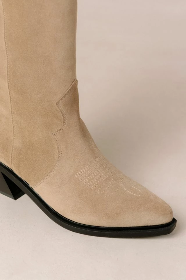 Promo ???? Women's ALOHAS Mount Suede Cowboy Boot Suede Desert Taupe ???? 7 Promo ???? Women's ALOHAS Mount Suede Cowboy Boot Suede Desert Taupe ???? - Image 5