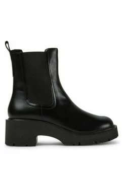 Promo ???? Women's Camper Milah Leather Chelsea Boot Black ????