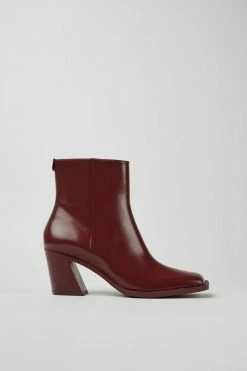 Top 10 ???? Women's Camper Karole Leather Boot Maroon ✨