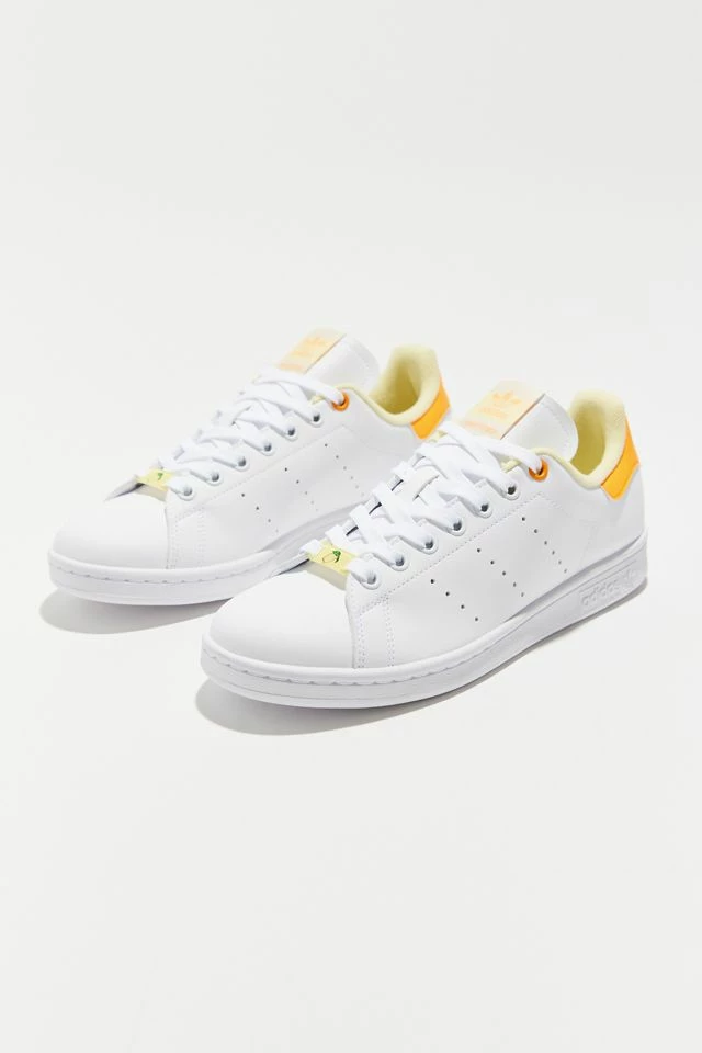 Brand new ❤️ Women's Adidas Stan Smith Vegan ???? Sneaker Cloud White + Almost Yellow + Orange Rush ???? 3 Brand new ❤️ Women's Adidas Stan Smith Vegan ???? Sneaker Cloud White + Almost Yellow + Orange Rush ????