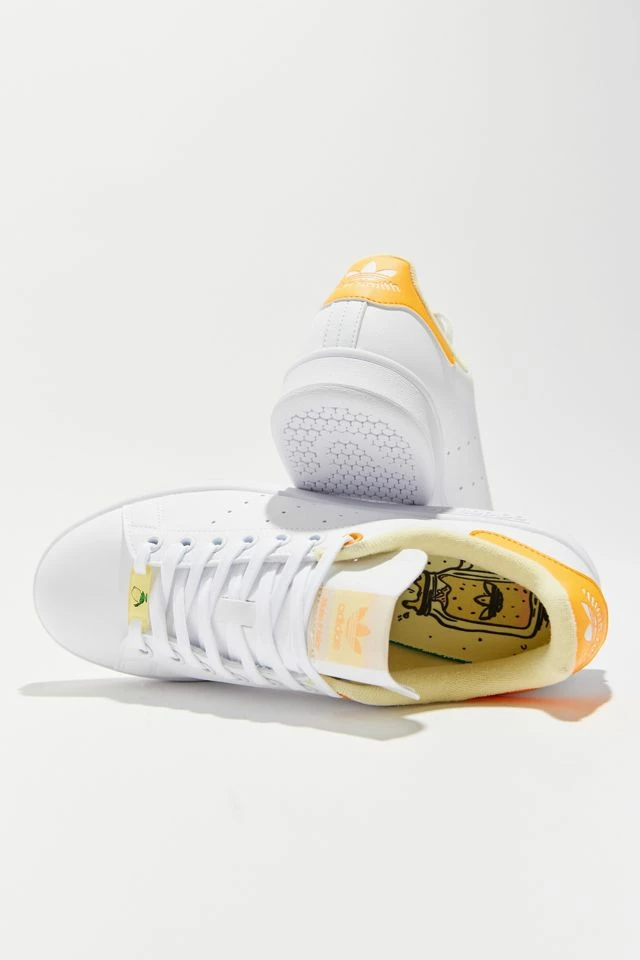 Brand new ❤️ Women's Adidas Stan Smith Vegan ???? Sneaker Cloud White + Almost Yellow + Orange Rush ???? 6 Brand new ❤️ Women's Adidas Stan Smith Vegan ???? Sneaker Cloud White + Almost Yellow + Orange Rush ???? - Image 4