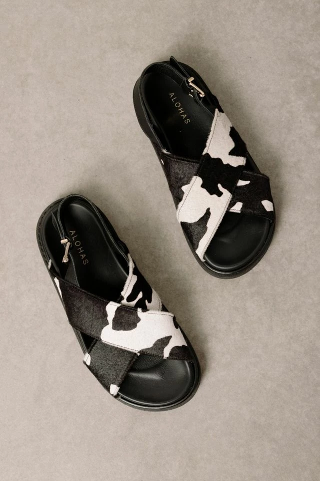 Wholesale ???? Women's ALOHAS Marshmallow Leather Cow Print Slingback ???? Sandal Bellow ???? 7 Wholesale ???? Women's ALOHAS Marshmallow Leather Cow Print Slingback ???? Sandal Bellow ???? - Image 5