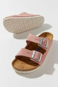 Best Sale ???? Women's Birkenstock Arizona Soft Footbed Suede ???? Sandal Pink Clay Seude ????
