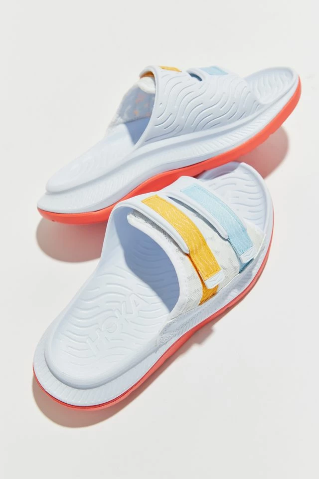 New ???? HOKA ONE ONE® ???? Women's HOKA ONE ONE® Ora Luxe Slide ???? Sandal White + Camellia ⭐ 5 New ???? HOKA ONE ONE® ???? Women's HOKA ONE ONE® Ora Luxe Slide ???? Sandal White + Camellia ⭐ - Image 3