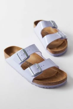 Best Sale ✔️ Women's Birkenstock Arizona Birko-Flor Patent ???? Sandal Purple Fog Patent ????