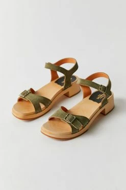 Best reviews of ???? Women's Swedish Hasbeens Swedish Low ???? Sandal Olive ❤️