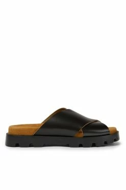 Flash Sale ???? Women's Camper Brutus Crossover Leather ???? Sandal Black ⭐
