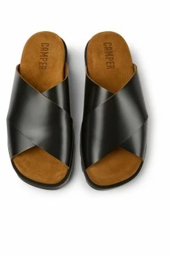 Flash Sale ???? Women's Camper Brutus Crossover Leather ???? Sandal Black ⭐ -Vagabond Shoemakers Sales unnamed file 1633