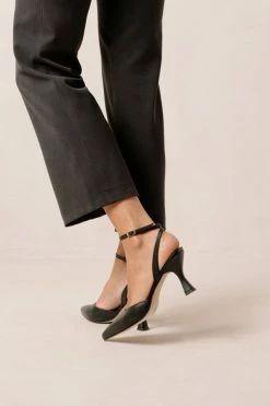 Best deal ???? Women's ALOHAS Cinderella Leather Heel Black ????