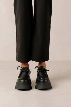 Budget ???? Women's ALOHAS Tycoon Leather Platform Lace-Up Loafer Black ✔️ -Vagabond Shoemakers Sales unnamed file 1863