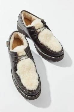 Best Pirce ⭐ Women's G.H. Bass Wallace Shearling Moc Loafer Brown + Beige ???? -Vagabond Shoemakers Sales unnamed file 1868