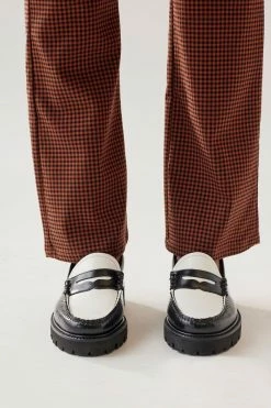 Cheapest ???? Women's G.H. Bass Whitney Weejuns Super Lug Loafer Black + White ???? -Vagabond Shoemakers Sales unnamed file 1871