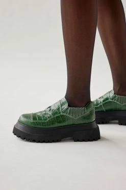 New ???? Women's MUTMA Lotus Platform Loafer Green ????