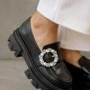 Outlet ???? Women's ALOHAS Trailblazer Platform Lug Buckle Loafer Crystal Black ???? -Vagabond Shoemakers Sales unnamed file 1932