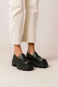 Wholesale ???? Women's ALOHAS Trailblazer Vegan Leather Platform Lug Loafer Corn Black ✔️ -Vagabond Shoemakers Sales unnamed file 1991