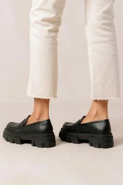 Wholesale ???? Women's ALOHAS Trailblazer Vegan Leather Platform Lug Loafer Corn Black ✔️ -Vagabond Shoemakers Sales unnamed file 1993