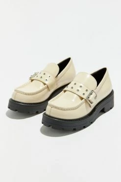 Cheap ???? Women's Vagabond ???? Shoemakers Cosmo 2.0 Polished Leather Buckle Loafer Off White ????