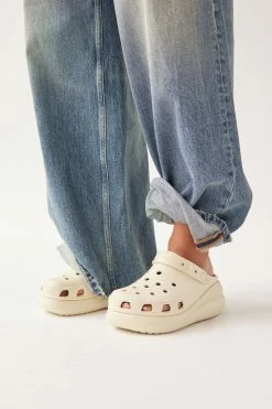 Buy ???? Women's Crocs Classic Crush Clog Cream ????