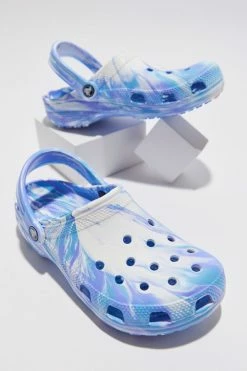 Dr. Martens Sales 12 Best reviews of ???? Women's Crocs Classic Graphic Clog Pale Blue + White ????