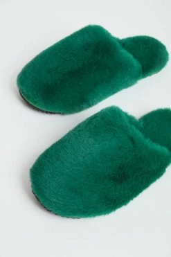 Best Pirce ✔️ Women's APPARIS Melody Faux Fur Slippers Verdant Green ????