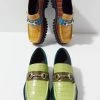 Coupon ???? Women's Intentionally Blank HK-2 Croc Loafer Green Multi ????