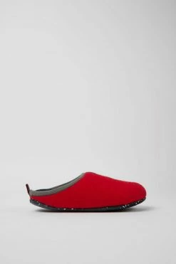 New ⌛ Women's Camper Wabi Color Block Recycled Rubber Sole Wool Slippers Red Multi ???? -Vagabond Shoemakers Sales unnamed file 2215