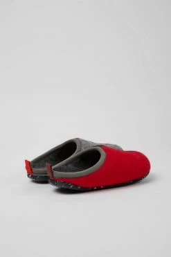 New ⌛ Women's Camper Wabi Color Block Recycled Rubber Sole Wool Slippers Red Multi ???? -Vagabond Shoemakers Sales unnamed file 2216