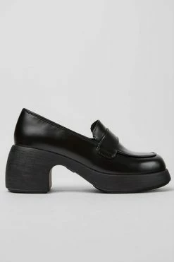 Outlet ???? Women's Camper Thelma Moc Toe Loafer ???? Shoe Black ????
