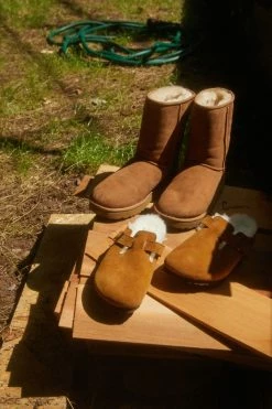 Dr. Martens Sales 26 Cheapest ❤️ Women's Birkenstock Shearling Boston Clog Mink ????