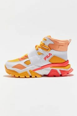 Top 10 ???? Women's FILA Vittori High-Top ???? Sneaker Orange ????