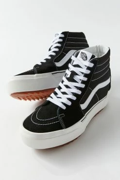 Cheap ???? Women's Vans Sk8-Hi Stacked ???? Sneaker Black + White ???? -Vagabond Shoemakers Sales unnamed file 441