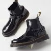 Outlet ???? Women's Dr. Martens Wincox Polished Smooth Leather Buckle Boot Black ????