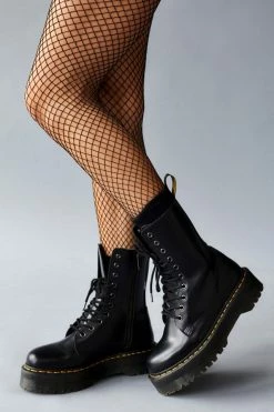Best deal ???? Women's Dr. Martens Jadon Platform 8-Eye Boot Black ✨
