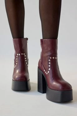 Top 10 ???? Urban Outfitters ???? Women's UO Noreen Studded Platform Boot Maroon ???? 9 Top 10 ???? Urban Outfitters ???? Women's UO Noreen Studded Platform Boot Maroon ???? -Vagabond Shoemakers Sales unnamed file 749