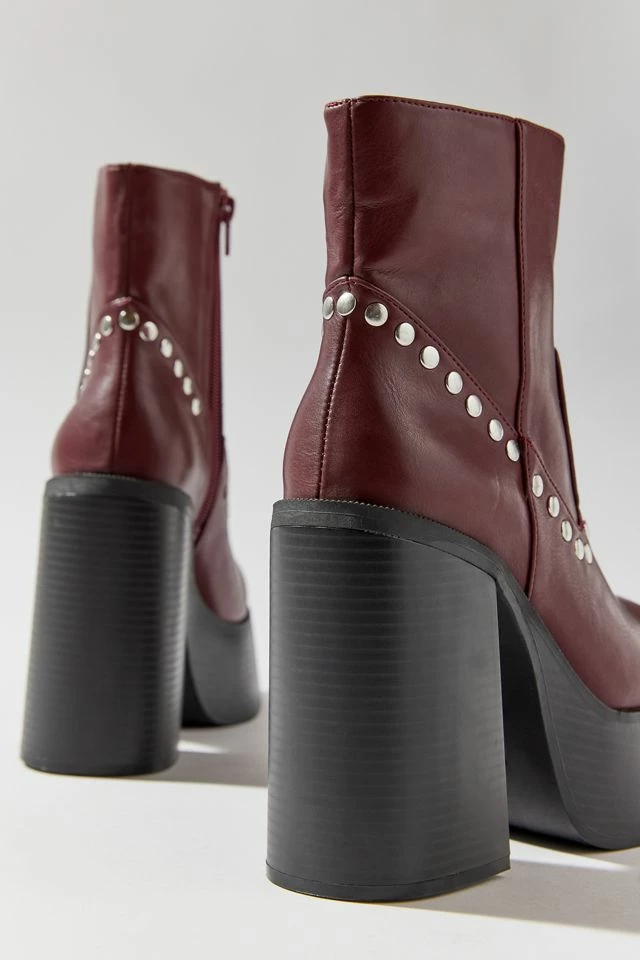 Top 10 ???? Urban Outfitters ???? Women's UO Noreen Studded Platform Boot Maroon ???? 7 Top 10 ???? Urban Outfitters ???? Women's UO Noreen Studded Platform Boot Maroon ???? - Image 5