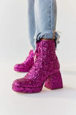 Outlet ???? Women's Circus NY Kia Sequin Boot Punk Pink ????