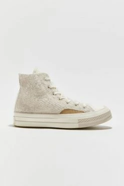 Buy ???? Women's Converse Chuck Taylor 70 Fuzzy Utility High Top ???? Sneaker Desert Sand + Nomad Khaki + Egret ????