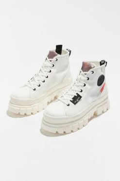 Budget ???? Women's Palladium Revolt Hi TX Boot White ⭐